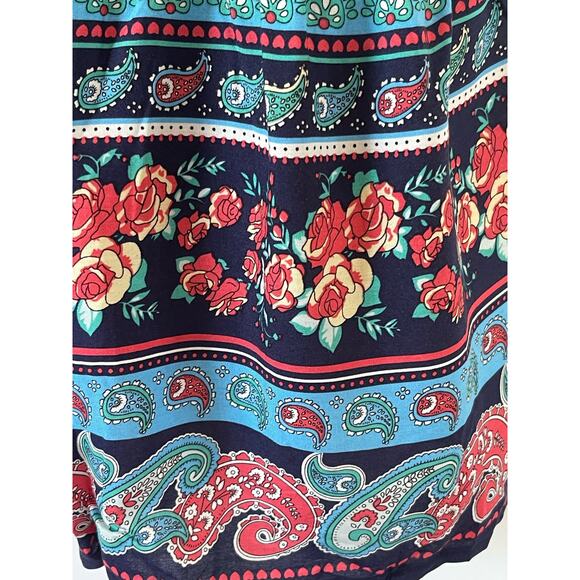 NWT PRETTYGARDEN Floral V Neck Spaghetti Strap Button Down X-Large - Picture 5 of 12